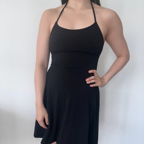 [NEW] Little Black Halter Dress - Picture 1 of 3